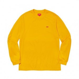 Supreme Small Box Long Sleeve Tee Gold
